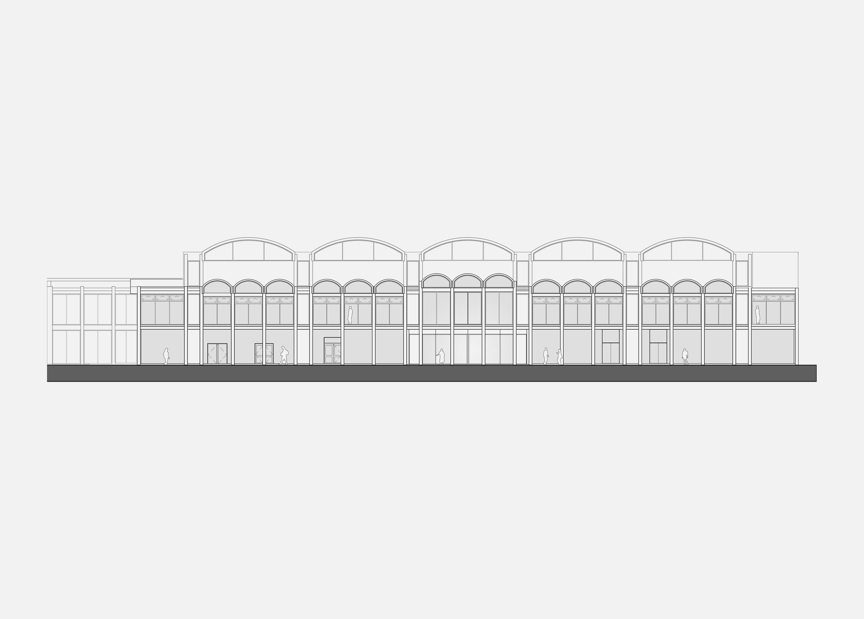West elevation of RAF museum library