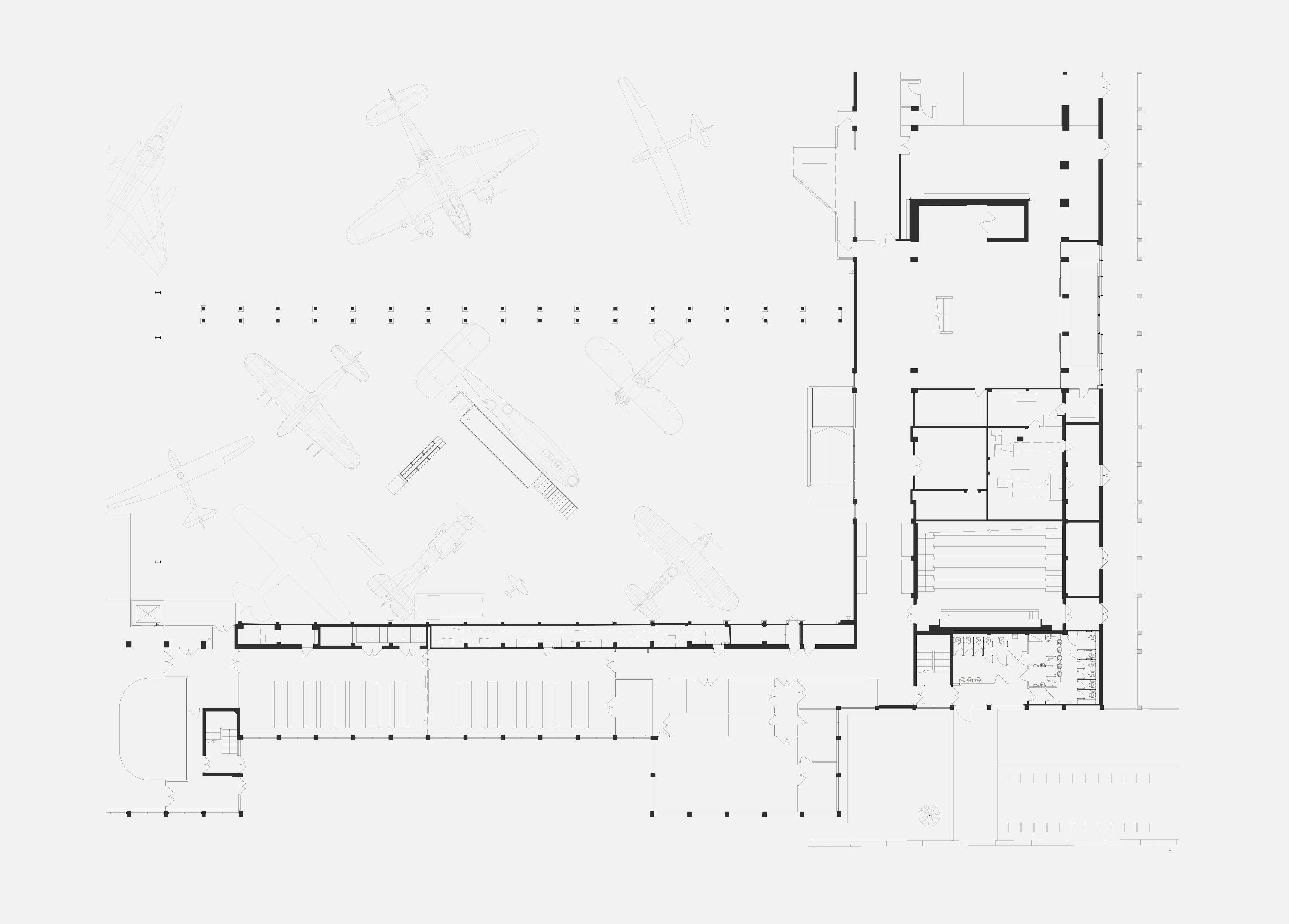 Ground floor plan of RAF Museum schools spaces